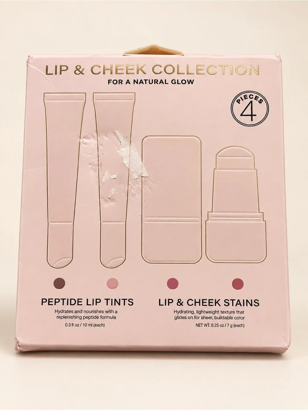 Lip & Cheek Tint Set — Pink and Neutral Shades